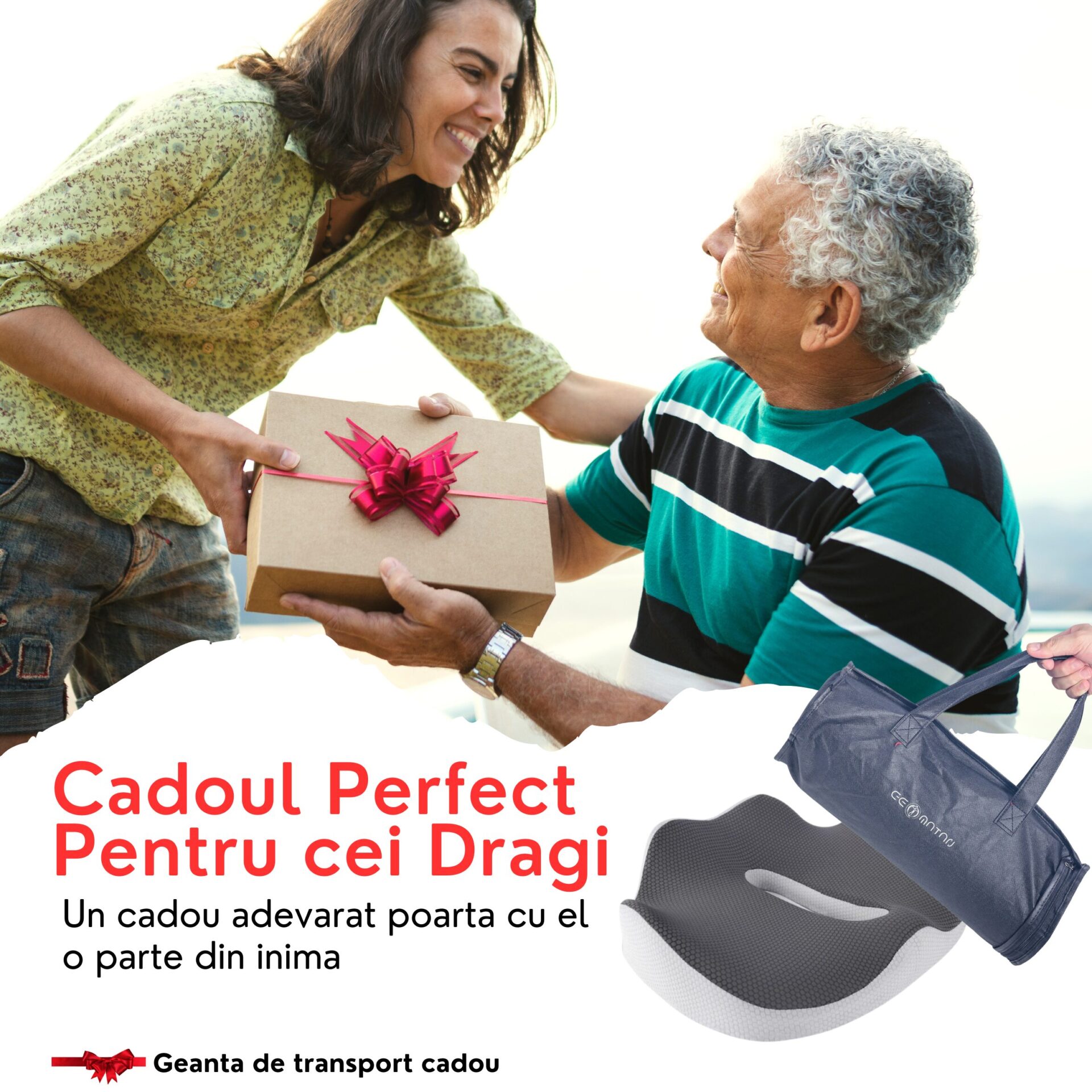 Pernă ortopedică șezut GEOMATAN®, cu suport complet, până la 100 kg, din spumă cu memorie Premim, pentru scaun birou / mașină, confort Coccis, Husă respirabilă și antialunecare, zona Lombară, Sciatică, Dureri de sold, Hemoroizi, 42x36x7/11cm - imagine 10