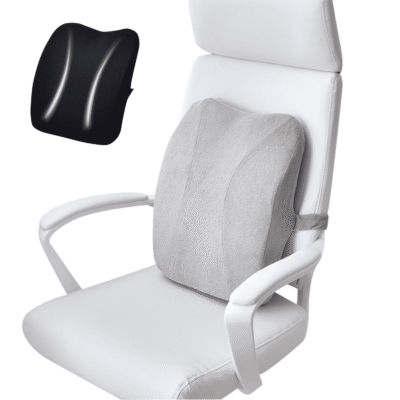 Pernă Lombară Ergonomică GEOMATAN®, Spumă cu Memorie, Dimensiune și Suport Ideale pentru Spate, Aliniere Corectă a Coloanei, Confort pentru Birou, Auto, Husă Lavabilă, Materiale Premium, Design Ajustabil, Prevenire Dureri Lombare și Tensiune