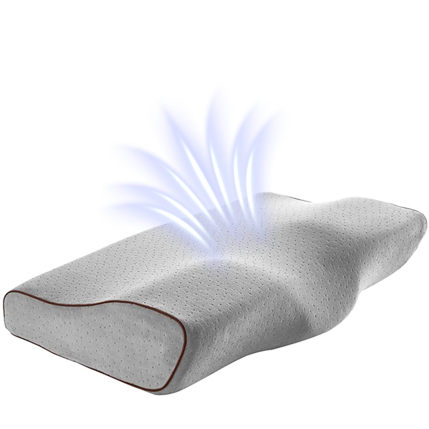 Pernă Ortopedică dormit GEOMATAN®, Spumă cu Memorie, Suport Ergonomic pentru Gât și Coloana, ideală pentru Alinierea Cervicală, Reducerea Durerilor și Tensiunii, Somn Odihnitor și Confortabil, Material Hipoalergenic, Anatomică, Anti-Sforăit, 60x35x11/7 cm