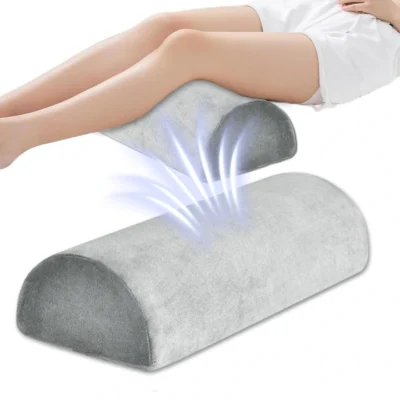 Suport ergonomic GEOMATAN®, pentru tot corpul, Multiple moduri de utilizare, Spumă cu memorie Premium, îmbunătățirea posturii, Reduce durerea lombară, Relaxare musculară, Susținere genunchi, Somn odihnitor, Confortabil oriunde, Gri