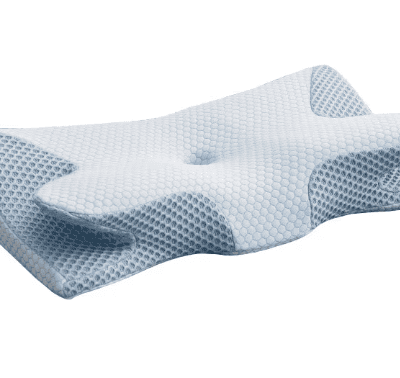 Pernă cervicală de dormit GEOMATAN®, Ortopedică, Suport ergonomic gât, umeri și brațe, ideală pentru aliniere coloana, Spumă cu memorie, Reduce durerea și tensiunea, Somn odihnitor, Husă răcoroasă, Anatomică, Anti-Sforăit, Beneficii sănătate, 64x35x12 cm